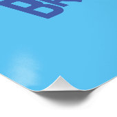 メカジキおもしろい漫画イラストレーション ポスター (コーナー)