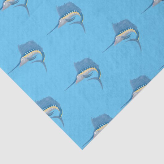 メカジキおもしろい漫画イラストレーション 薄葉紙 (詳細)