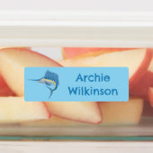 メカジキのおもしろい漫画パーソナライズされた ラベル (貼付)