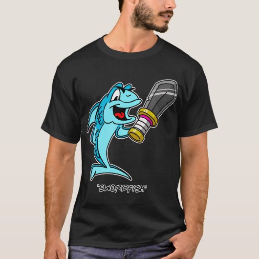 メカジキのキャラクター Tシャツ (正面)