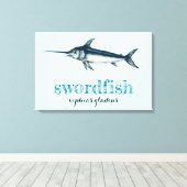 メカジキのキャンバス印刷 キャンバスプリント (インサイチュ (ウッドフロア))