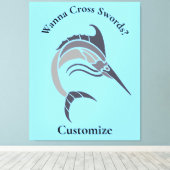 メカジキのサンダー_コーブ キャンバスプリント (インサイチュ (ウッドフロア))