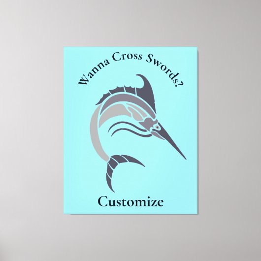 メカジキのサンダー_コーブ キャンバスプリント (正面)