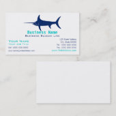 メカジキのシルエットの名刺 名刺 (正面/裏面)