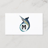 メカジキのジャンプモノグラム 名刺 (正面)