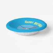 メカジキのパーソナライズされた誕生日アニメ ペーパーボウル (傾斜あり)