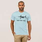 メカジキの魚釣りの芸術 Tシャツ (正面フル)