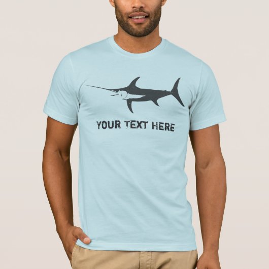 メカジキの魚釣りの芸術 Tシャツ (正面)