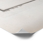 メカジキスケッチレトロヴィンテージ ポスター (角)