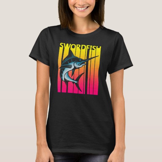 メカジキレトロ Tシャツ (正面)