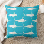 メカジキ柄 クッション (ブランケット)