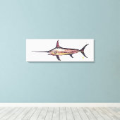 メカジキ キャンバスプリント (インサイチュ (ウッドフロア))