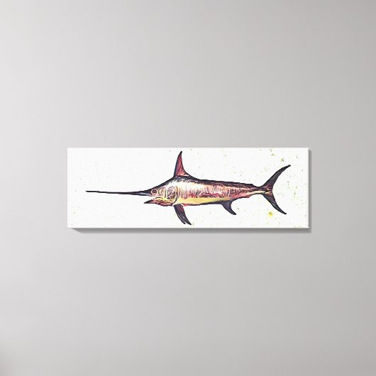 メカジキ キャンバスプリント (正面)