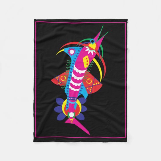 メカジキ フリースブランケット (正面)