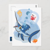 メカジキ ポストカード (正面/裏面)