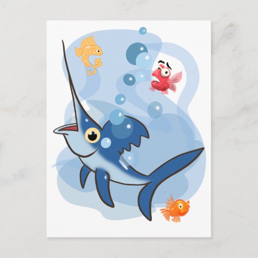 メカジキ ポストカード (正面)