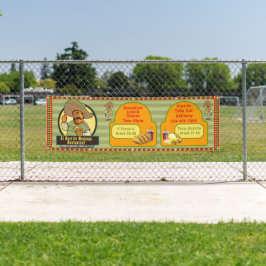 メカスタマイズキシカンの飲食の価格設定 横断幕