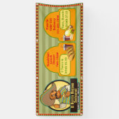 メカスタマイズキシカンの飲食の価格設定 横断幕 (縦)