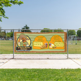 メカスタマイズキシカンレストランの食料価格が大きい 横断幕