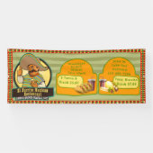 メカスタマイズキシカンレストランの食料価格が大きい 横断幕 (横)