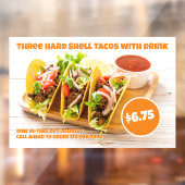 メカスタマイズキシコフード懸命シェルタコスが巨大な飲み物 ウィンドウサイン (シート2)