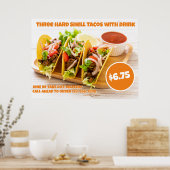 メカスタマイズキシコフード懸命シェルタコスが巨大な飲み物 ポスター (キッチン)