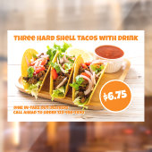 メカスタマイズキシコフード懸命シェルタコス飲料ドア ウィンドウサイン (シート2)