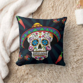 メカッコいいキシカン糖スカル枕 クッション (ブランケット)