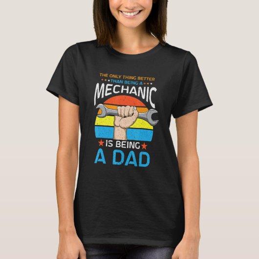 メカトロニクスカー整備士カーワークショップ Tシャツ (正面)