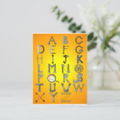 メカニカルアルファベット ポストカード (スタンド正面)