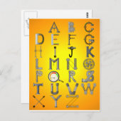 メカニカルアルファベット ポストカード (正面/裏面)