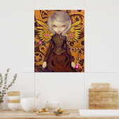 メカニカルエンジェルIIスチームパンク妖精アートプリント ポスター (キッチン)