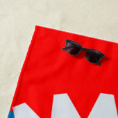 メカニカルエンジニアカラーブロック ビーチタオル (インサイチュ)