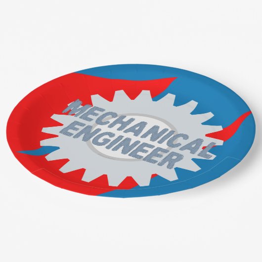 メカニカルエンジニアカラーブロック ペーパープレート (アングル)