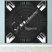 メカニカルエンジニアデコフレア キャンバスプリント (インサイチュ (ウッドフロア))