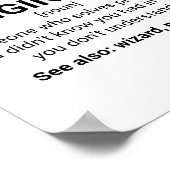 メカニカルエンジニア定義名詞 ポスター (角)