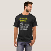 メカニカルエンジニア定義1 Tシャツ (正面フル)