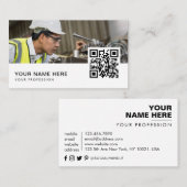 メカニカルエンジニアQRコード 名刺 (正面/裏面)