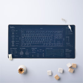 メカニカルキーボード設計図 エクステンデッド デスクマット