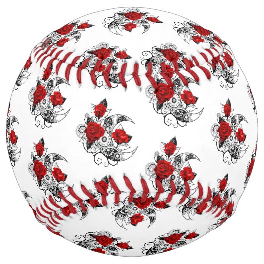 メカニカルクレセント（赤いバラ） ソフトボール (正面)