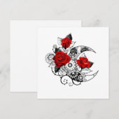 メカニカルクレセント（赤いバラ） 案内状 (正面/裏面)