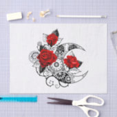 メカニカルクレセント（赤いバラ） 薄葉紙 (クラフト)