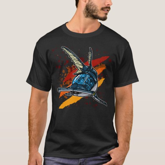 メカニカルクールサメ Tシャツ (正面)