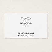 メカニカルサービス牽引カスタム名刺 (裏面)