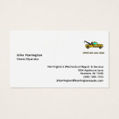 メカニカルサービス牽引カスタム名刺 (正面)