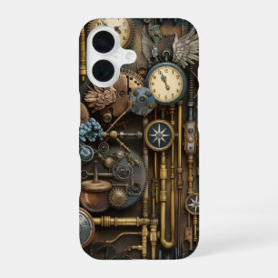 メカニカルスチームパンクの優雅さ iPhone 16ケース