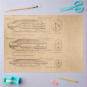 メカニカルスチームパンクデザインシリーズ#3 薄葉紙 (クラフト)