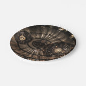 メカニカルスチームパンク〔占星術の〕十二宮図星座 ペーパープレート (アングル)