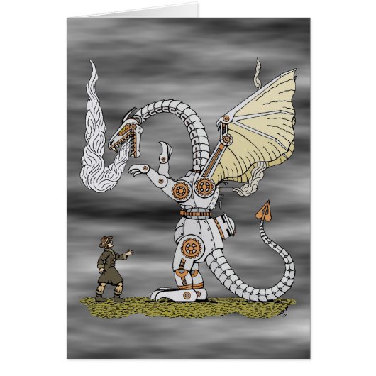 メカニカルドラゴングリーティングカード (正面)