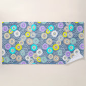 メカニカルフラワービーチタオル ビーチタオル (正面)